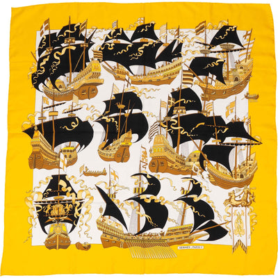 Hermès L'Armada Silk Carre 90 Scarf Tuch