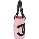Chanel Quilted Lambskin Bicolor Cambon Ligne Small Handbag