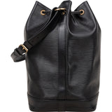 Louis Vuitton Noir Epi Leather Sac Noé Grande Shoulder Bag