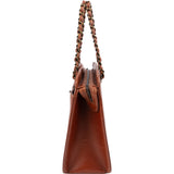 Chanel Grained Leather Vintage CC Tote Handbag