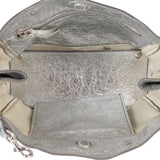 Balenciaga Metallic Crinkled Leather Small City Crossbody Handbag
