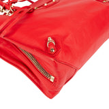 Balenciaga Red Leather Small City Tote Handbag