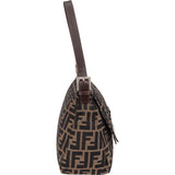 Fendi Monogram FF Zucca Canvas Mamma Baguette Shoulder Bag