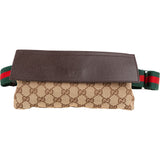 Gucci Monogram GG Canvas Web Belt Crossbody Bag