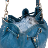 Coach Pebbled Leather Drawstring Duffle Bucket Crossbody Bag