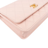Chanel Quilted Lambskin Adjustable Ball Wallet On Chain Crossbody Bag
