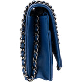 Chanel Quilted Lambskin Palladium Boy Wallet On Chain Crossbody Bag