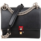 Fendi Calfskin Leather Kan I Crossbody Bag