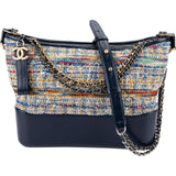 Chanel Tweed & Lambkin Gabrielle Crossbody Bag