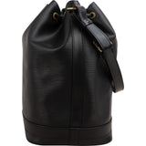 Louis Vuitton Noir Epi Leather Sac Noé Grande Shoulder Bag