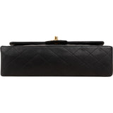 Chanel Quilted Lambskin 24K Gold Medium Double Flap Shoulder Bag