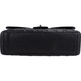 Chanel Quilted Caviar Leather Palladium Maxi Single Flap Crossbody Bag