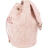 Chanel Glitter Woven Tweed 31 Rue Cambon Deauville Drawstring Bucket Shoulder Bag