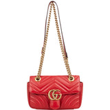 Gucci Matelassé Leather GG Marmont Small Crossbody Bag