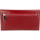 Louis Vuitton Red Epi Leather Montaigne Long Bifold Organizer Cardholder