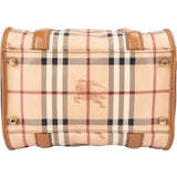 Burberry Haymarket Check Small Dinton Cube Drawstring Handbag