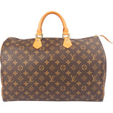 Louis Vuitton Monogram Canvas Speedy 40 Handbag