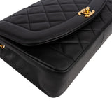 Chanel Quilted Lambskin 24K Gold Diana Single Flap Crossbody Bag