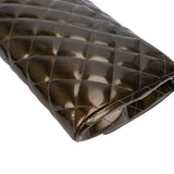 Chanel Quilted Patent Leather Palladium Single Flap Shoulder Bag