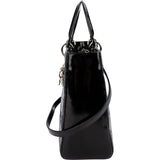 Christian Dior Quilted Patent Cannage Lady Dior Handbag