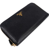 Prada Vitello Grained Leather Large Zip Around Wallet 1ML506