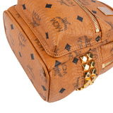 MCM Monogram Visetos Studs Mini Backpack