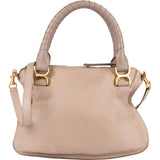 Chloé Grained Leather Marcie Porte Epaule Hobo Handbag