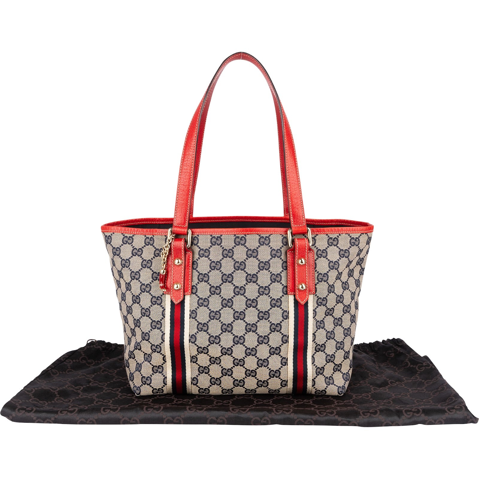 Gucci Monogram GG Jolicoeur Handbag - vintageandkickz