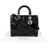 Christian Dior Quilted Patent Cannage Lady Dior Handbag