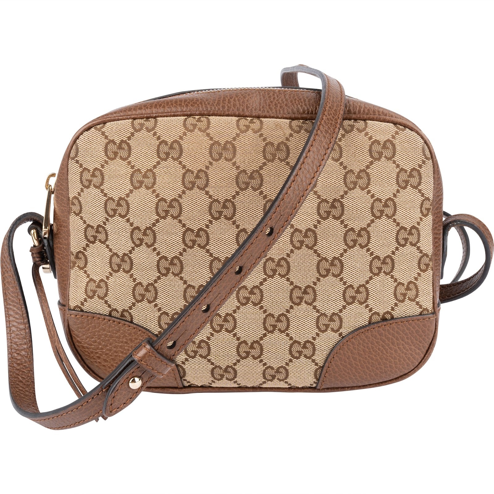 [🔄️B24 / F38] Gucci Monogram GG Canvas Camera Crossbody Bag - vintageandkickz