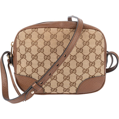 [🔄️B24 / F38] Gucci Monogram GG Canvas Camera Crossbody Bag - vintageandkickz