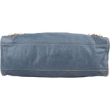 Balenciaga Blue Leather City Handbag