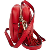 Gucci Red Grained leather GG Soho Disco Crossbody Bag