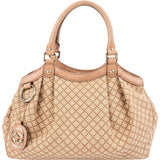 Gucci Diamante Monogram Canvas Sukey Handbag