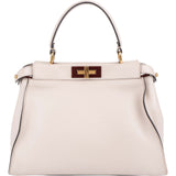 Fendi Calfskin Leather Peekaboo Medium Handbag