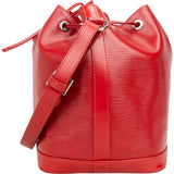 Louis Vuitton Red Epi Leather NM Sac Noé Petit Shoulder Bag