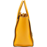 Céline Yellow Drummed Calfskin Luggage Tote Handbag