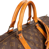 Louis Vuitton Monogram Canvas Keepall 60 Bandoulière Travel Bag