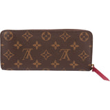 Louis Vuitton Monogram Canvas Clemence Zippy Wallet