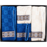 Yves Saint Laurent Geometric Pattern Towel Set