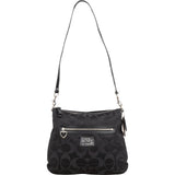 Coach Monogram Signature Sateen Poppy Convertible Handbag