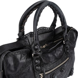 Balenciaga Black Leather City Handbag