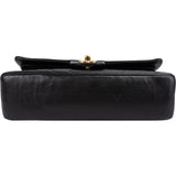 Chanel Quilted Lambskin Chevron Medium 24K Gold Double Flap Shoulder Bag