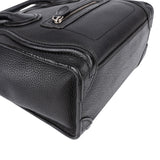 Celine Drummed Calfskin Nano Luggage Crossbody Handbag