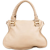 Chloé Grained Leather Marcie Satchel Handbag
