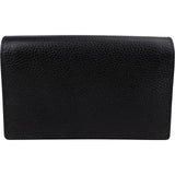 Gucci Grained Leather GG Wallet On Chain Crossbody Bag