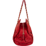 Chanel Quilted Iridescent Leather Iridescent Chic Bowler Shoulder Bag