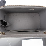 Chanel Quilted Lambskin Top Handle Vanity Case Crossbody Bag - vintageandkickz