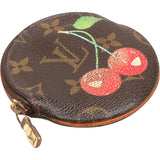 Louis Vuitton Canvas Monogram Limited Murakami Cerises Cherry Rond Key Pouch
