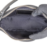 Coach Black Signature Monogram Pochette Handbag